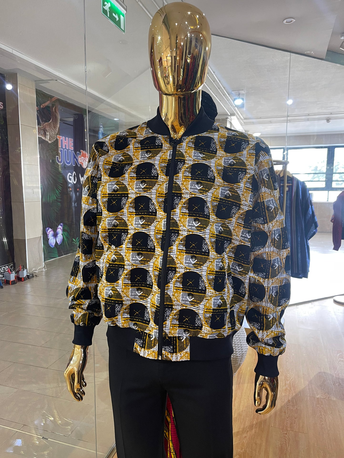 Gito - African print bomber jacket