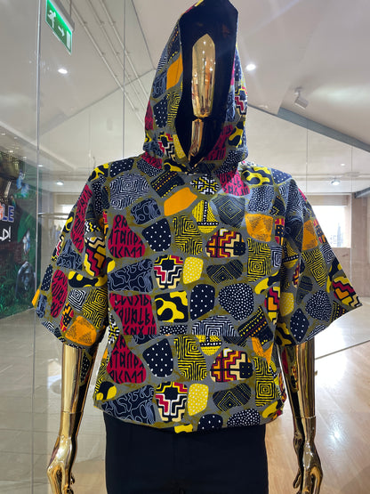 Buga Men's Hoodie- African print