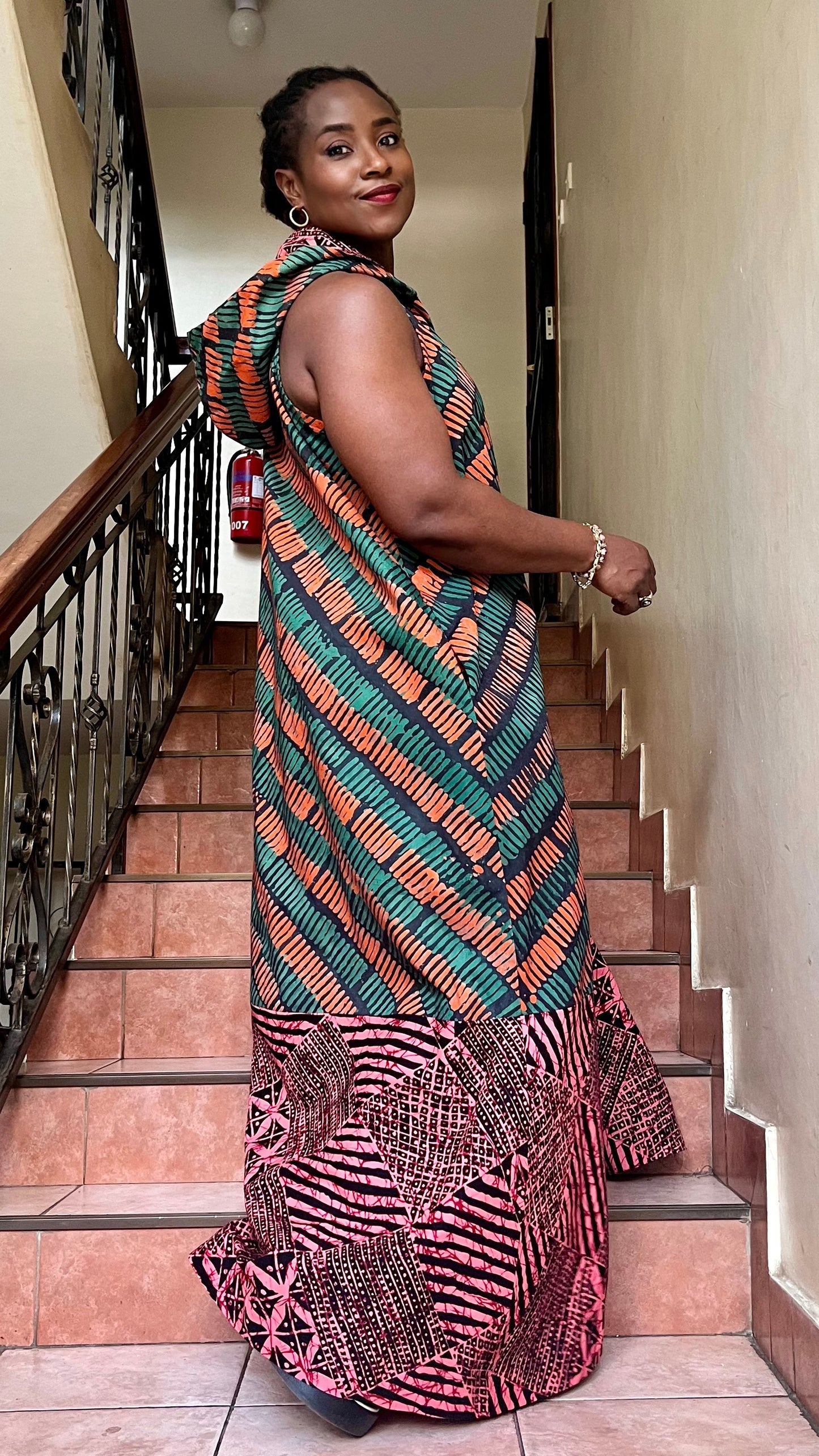 Oreke - African print and Batix mix dress