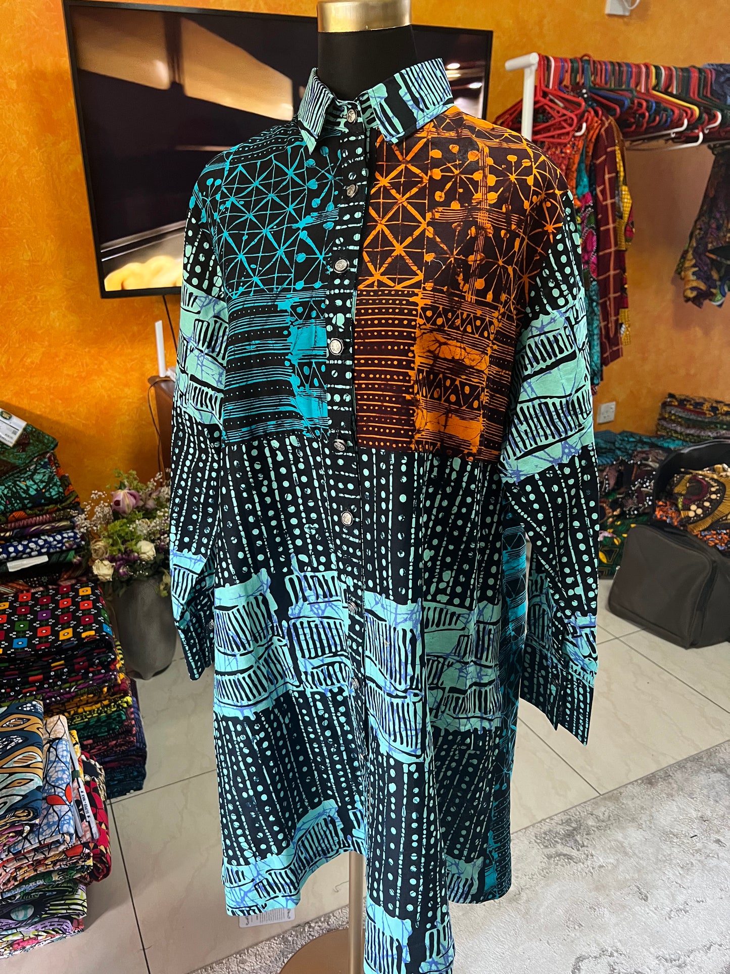 Dire - African print Shirt Dress