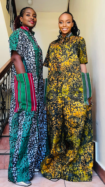Teni - Adire and Aso-Oke Jumpsuit