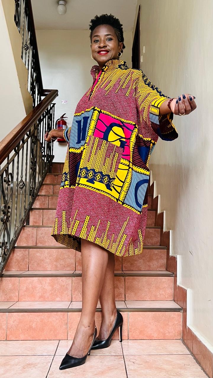 Bubu Shirt -  African print Plain