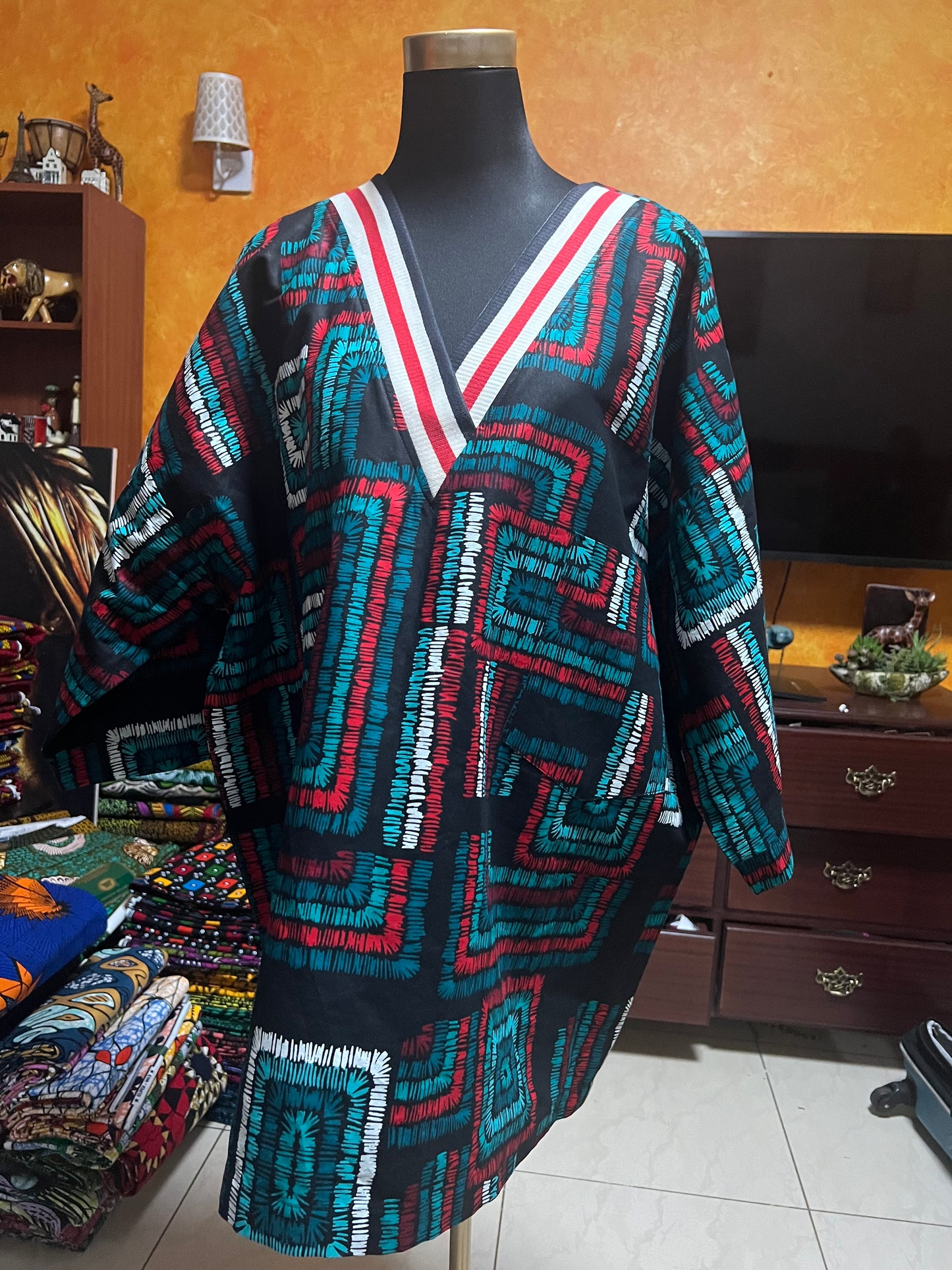 KD - African print Pullover