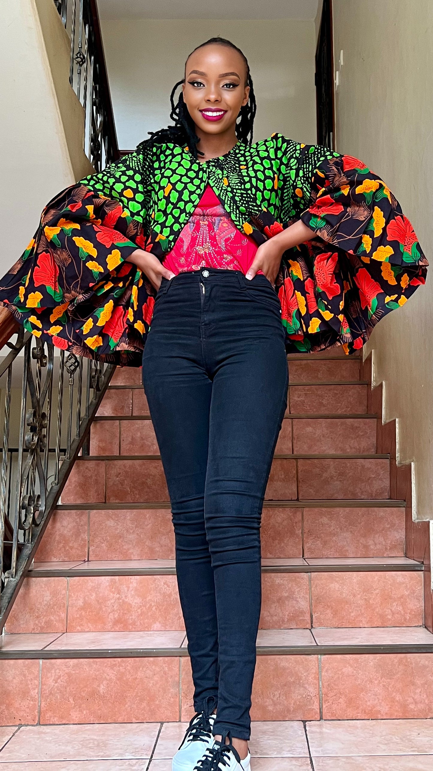 VF - African print mix Butterfly Jacket