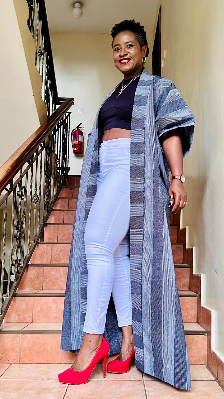 Mono Kimono Long - African Print