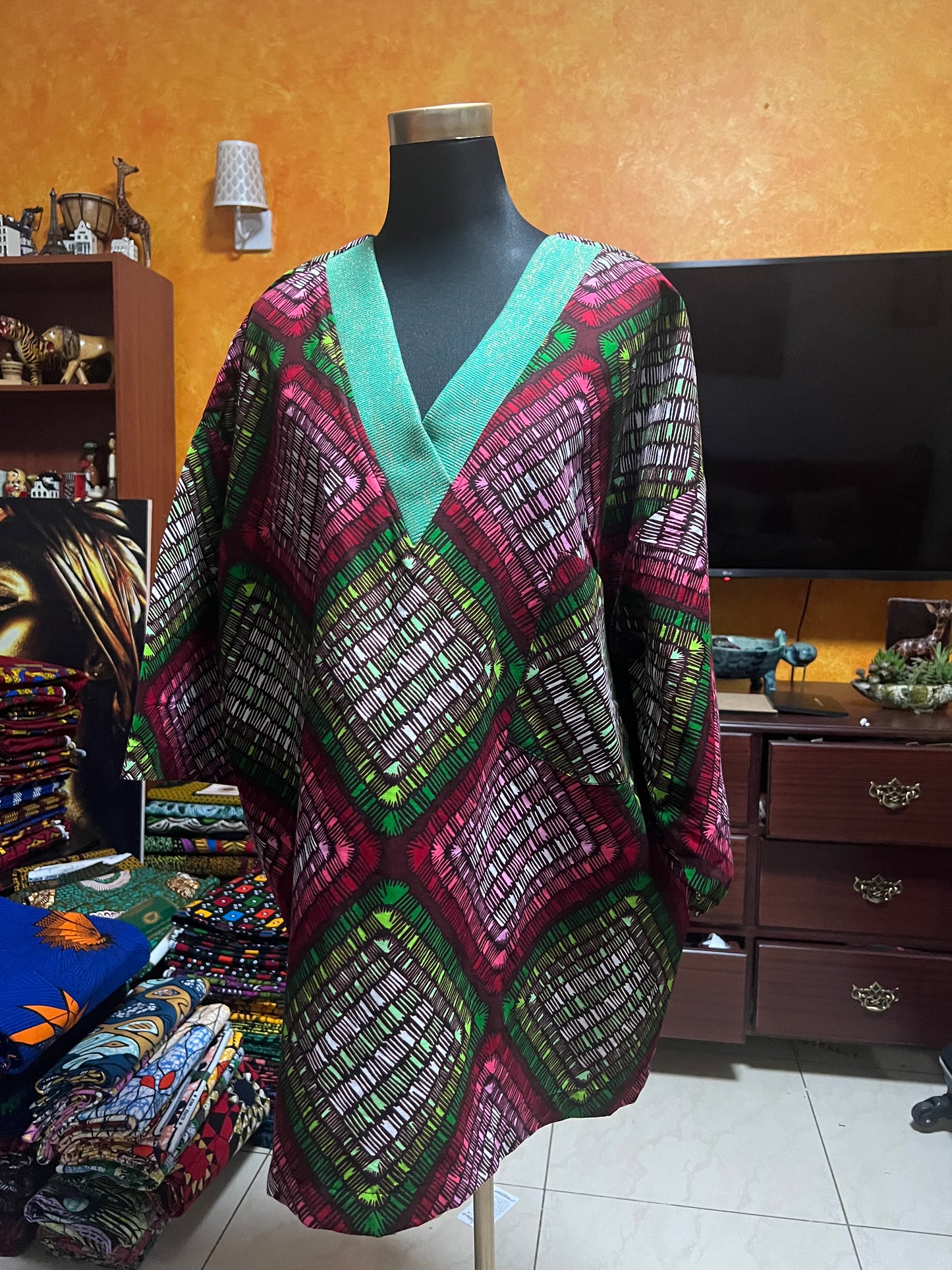 KD - African print Pullover