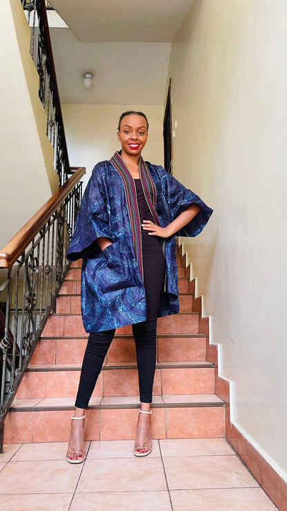 Jore - Adire and Aso-Oke mix kimono