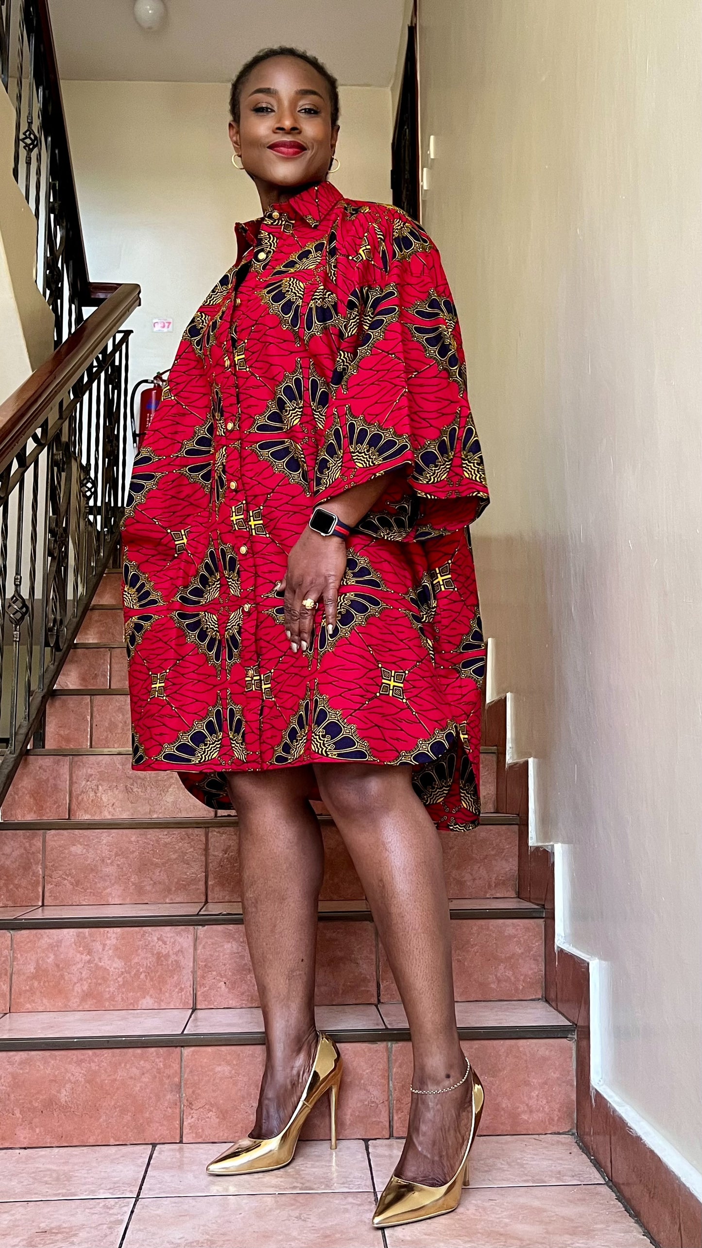 Buga - African print shirt dress