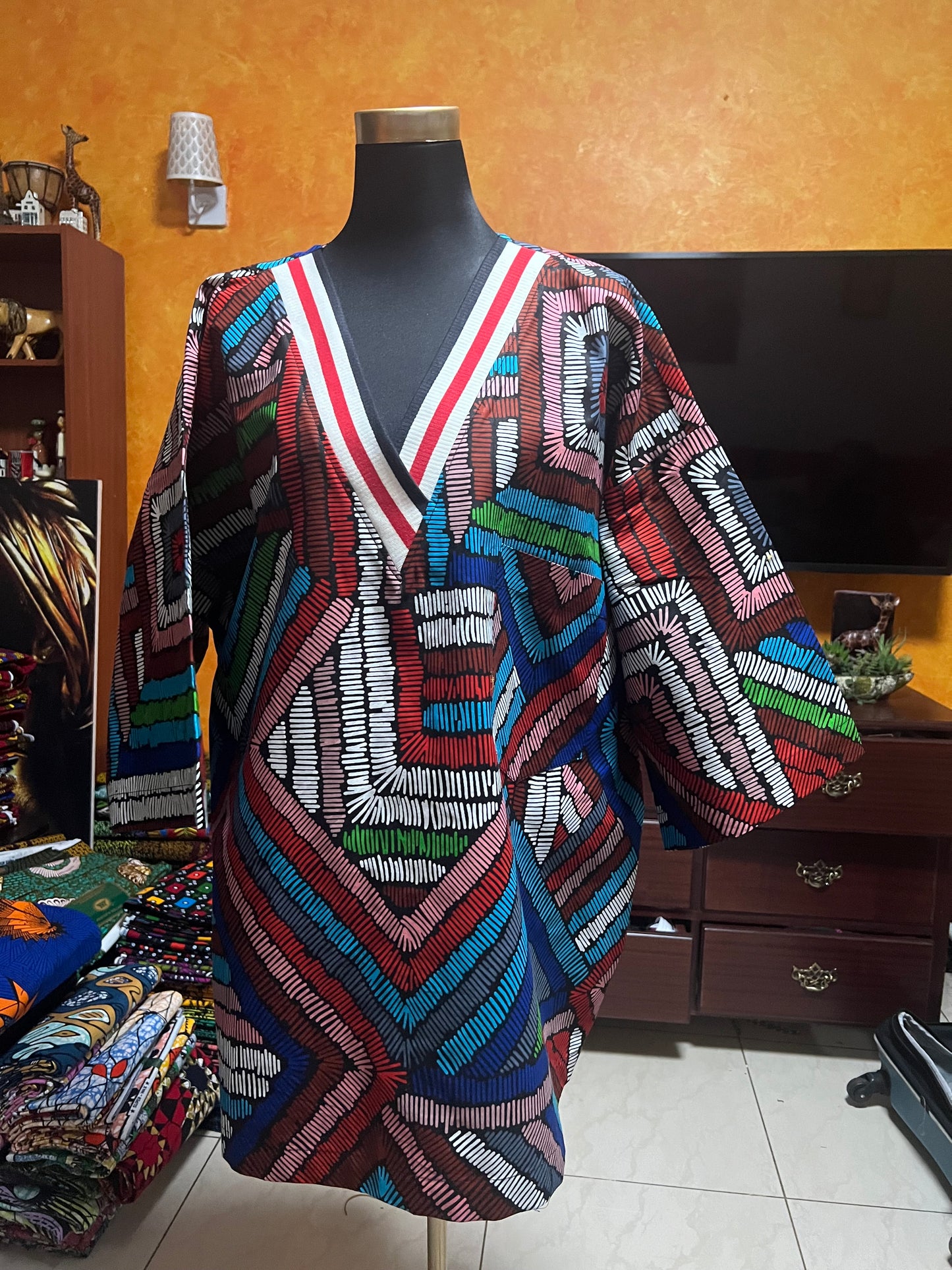 KD - African print Pullover