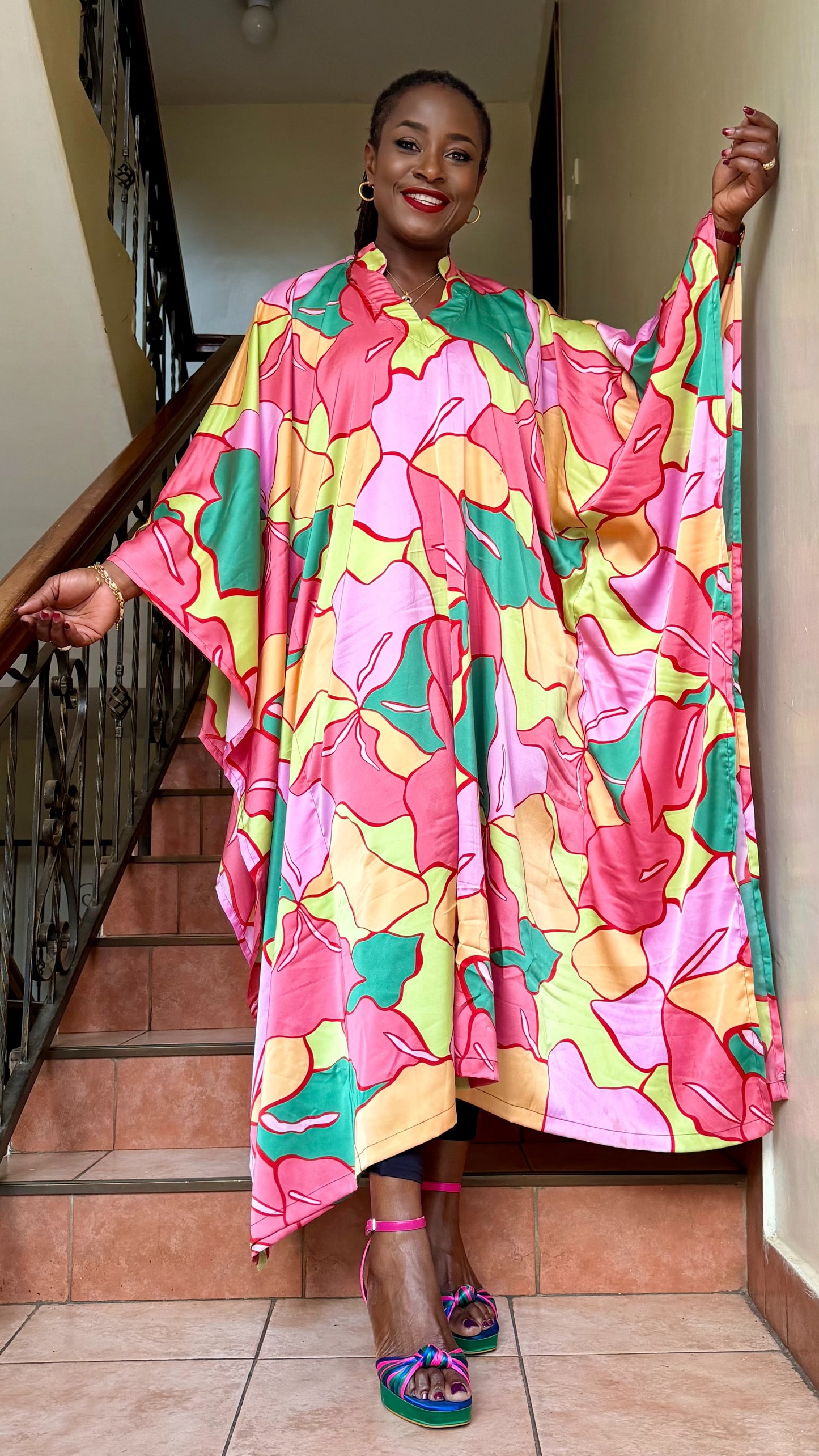 Aisha - Silk bubu with hidden waist tie.