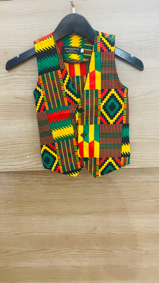 Bami- kiddies African waistcoat