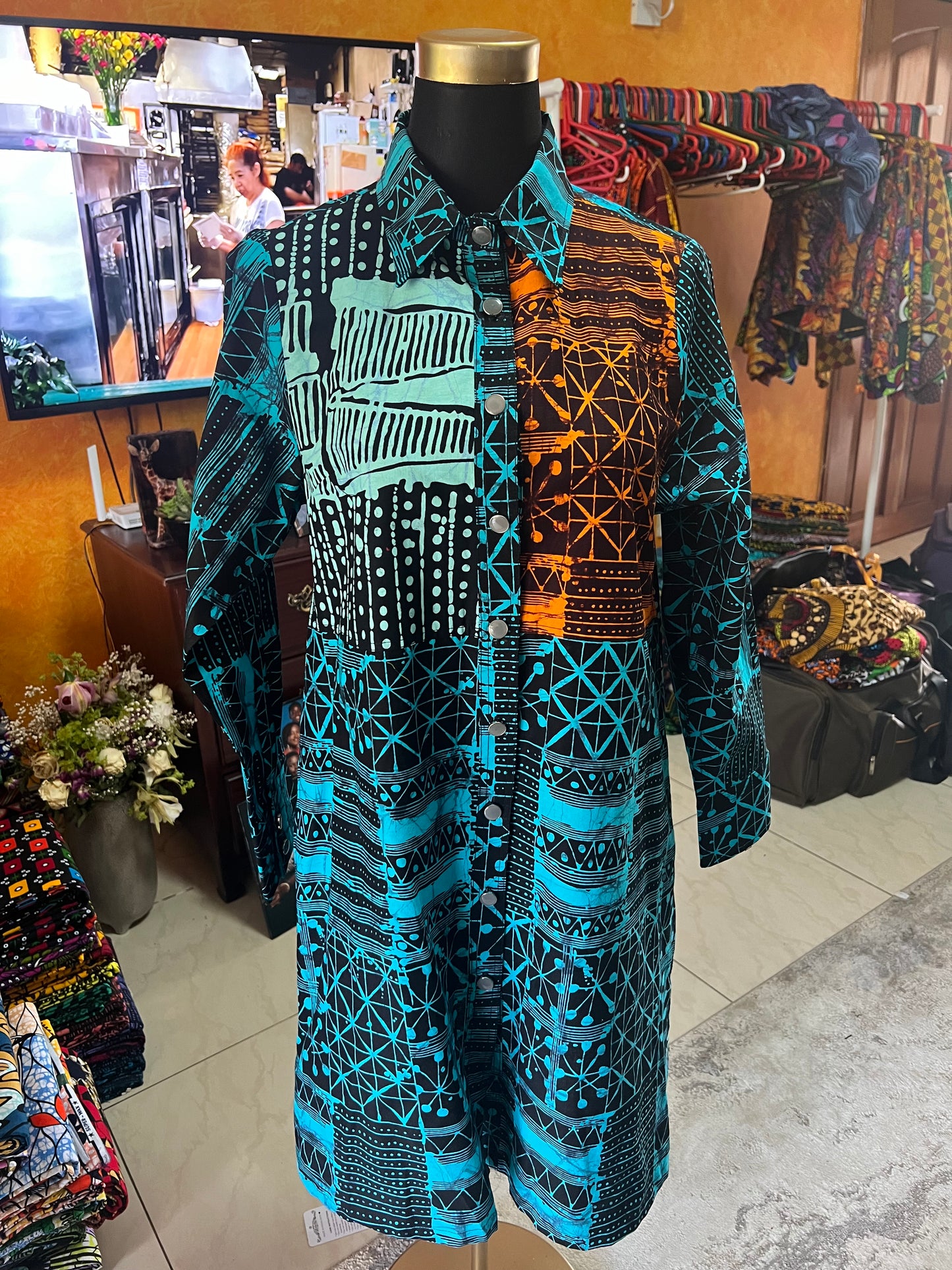 Dire - African print Shirt Dress