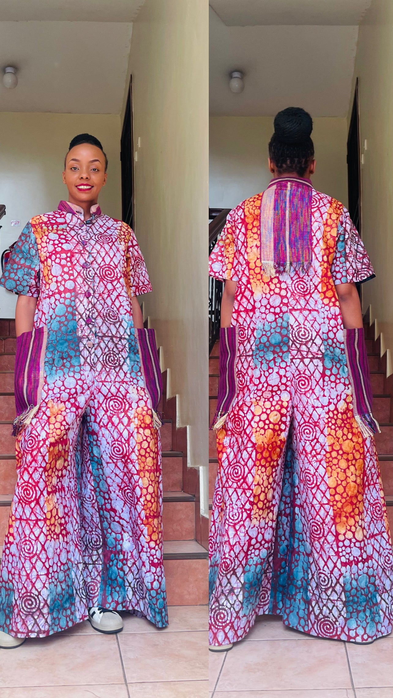 Teni - Adire and Aso-Oke Jumpsuit