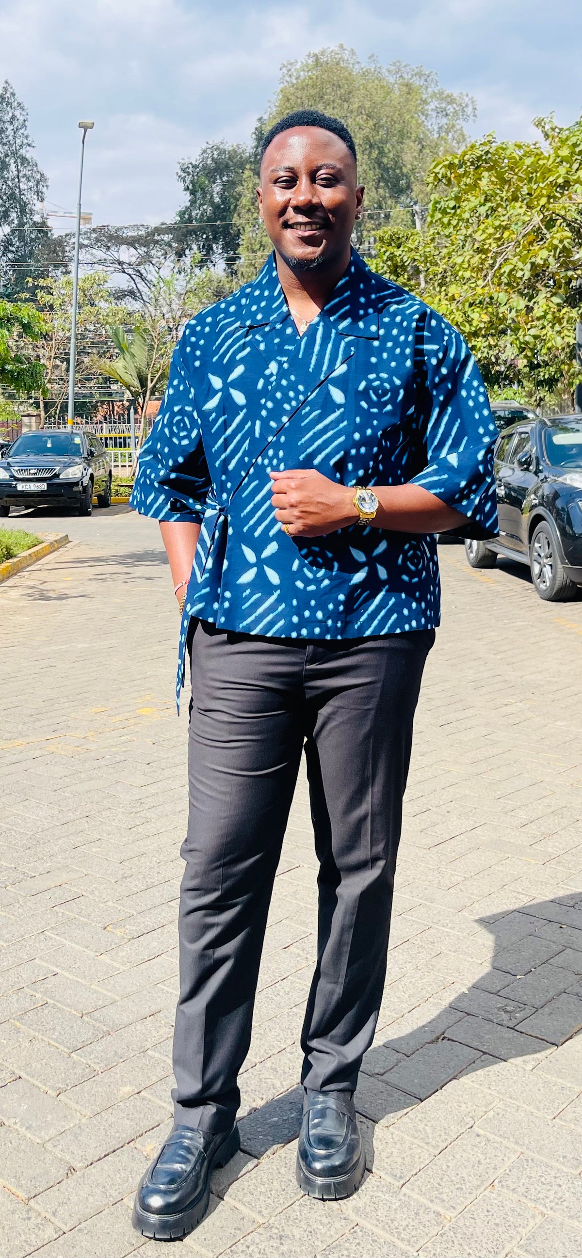 Ekubo - Boxy Ankara shirt