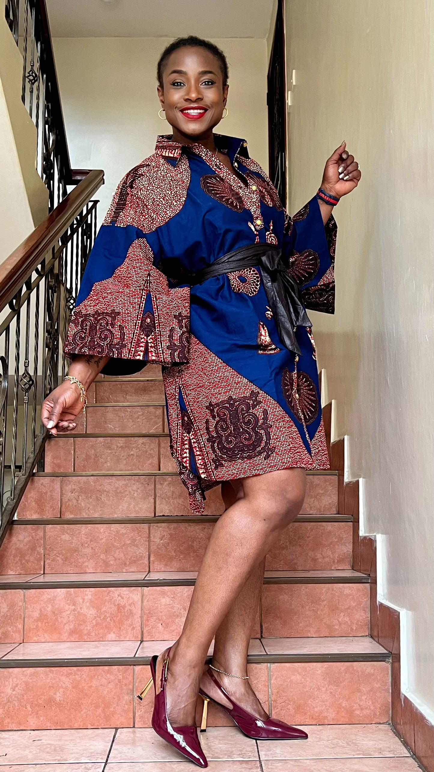 Buga - African print shirt dress