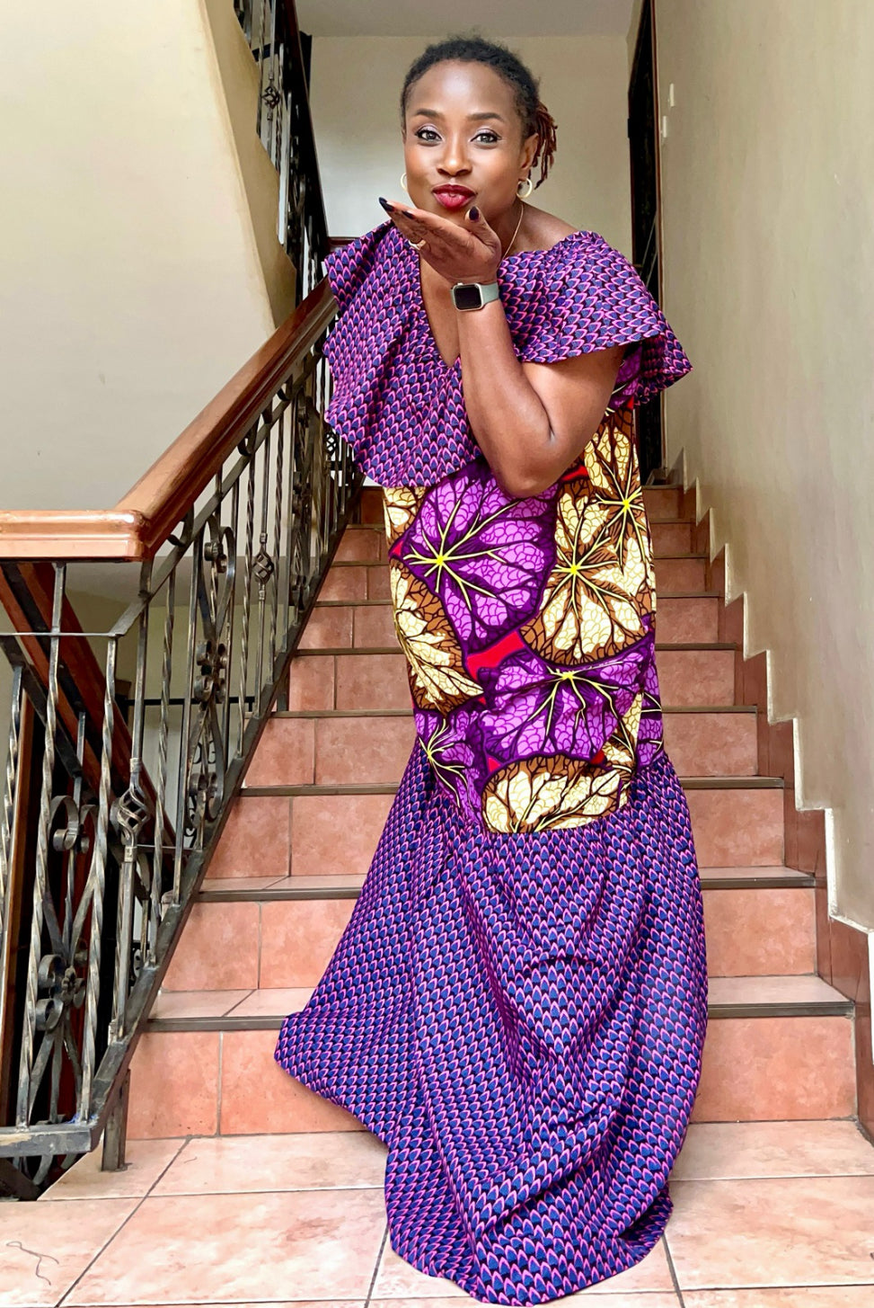 Malindi - African print mix dress