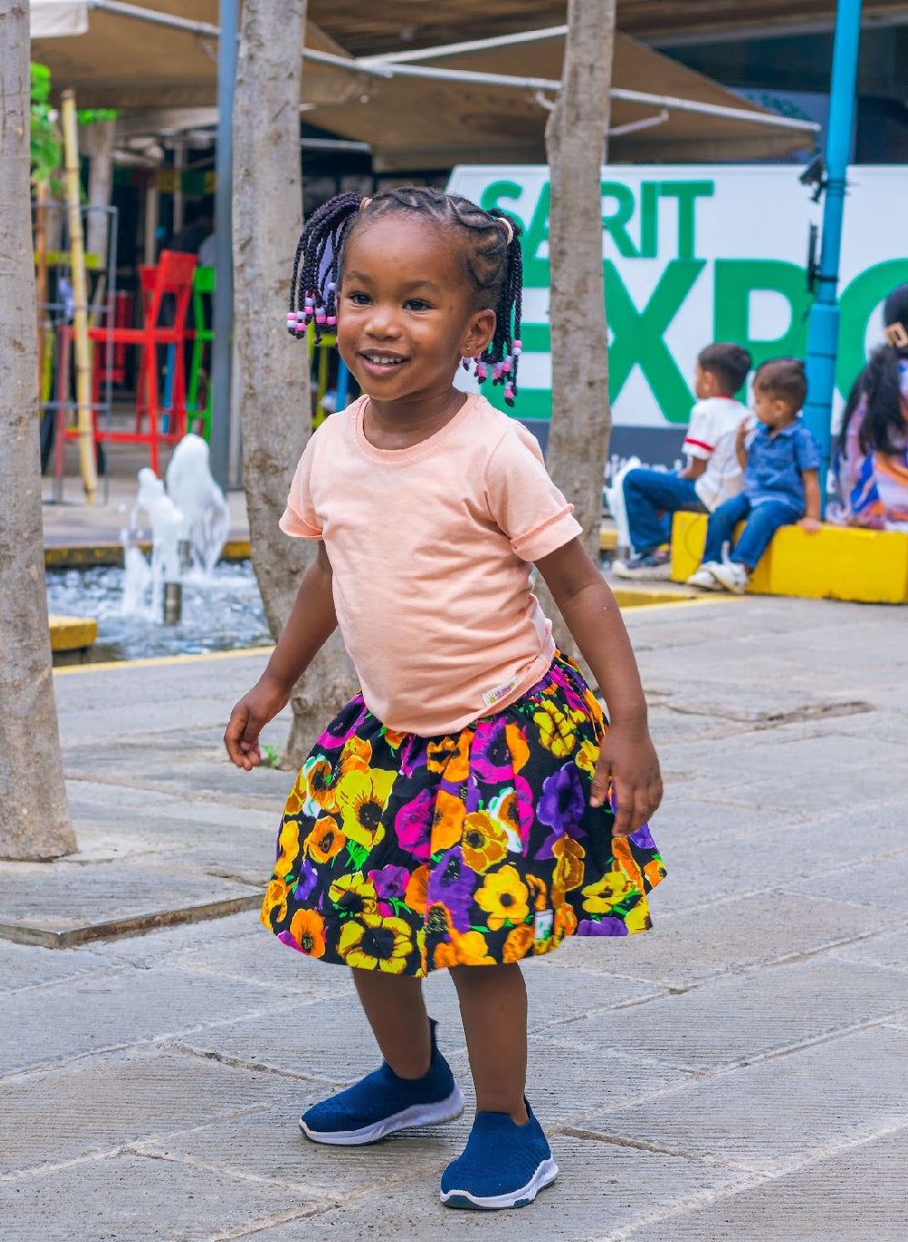 Luda Kiddies African print skirt