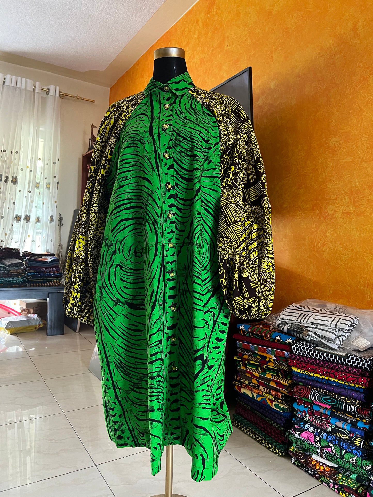 Lily - African print mix dress