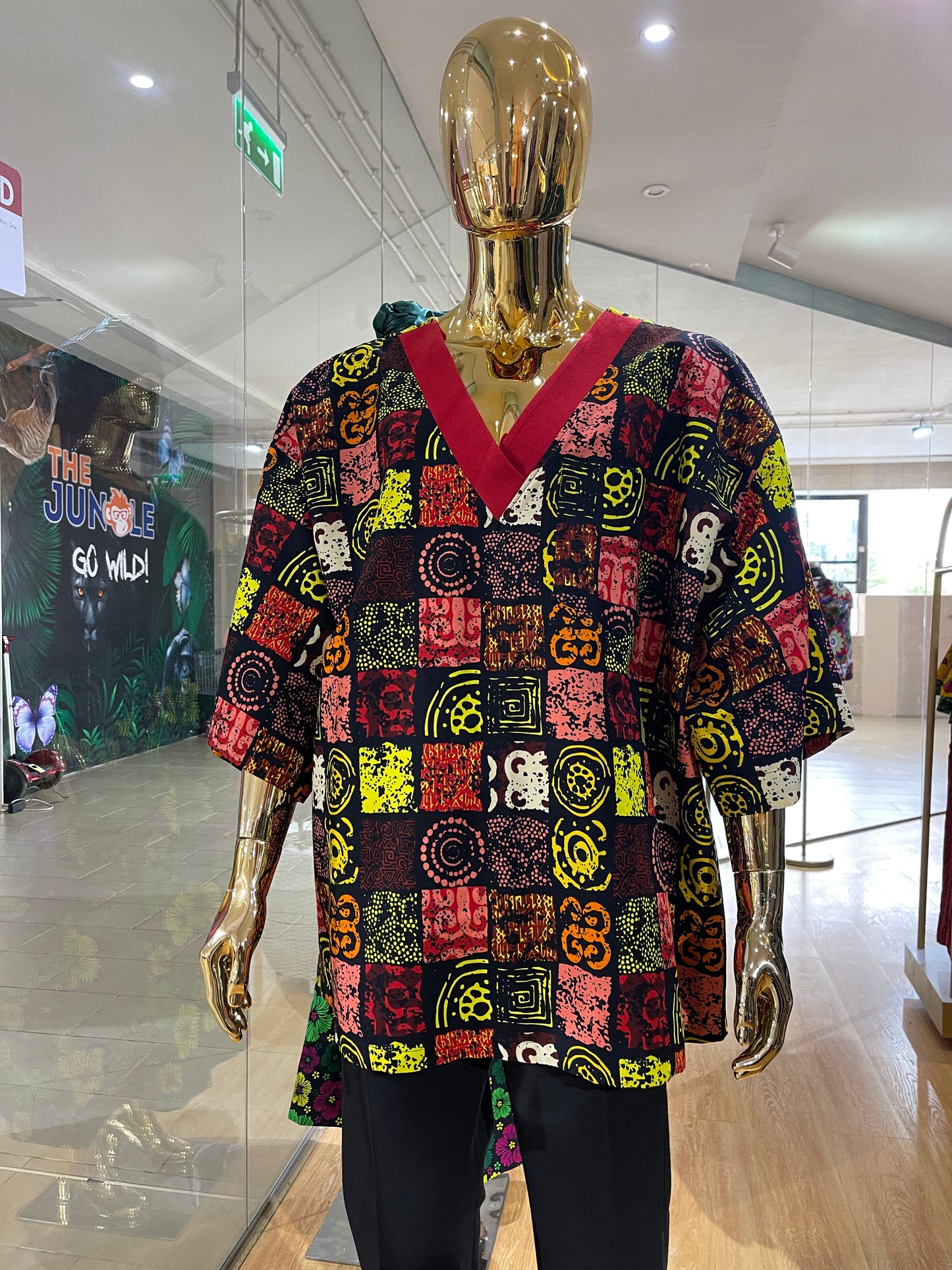 KD - African print Pullover
