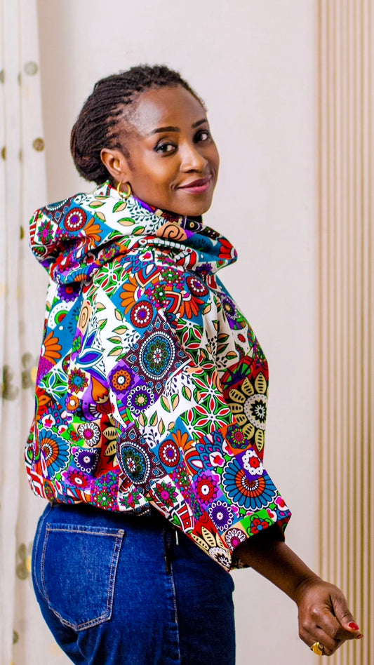 Buga - African Print Ladies Hoodie