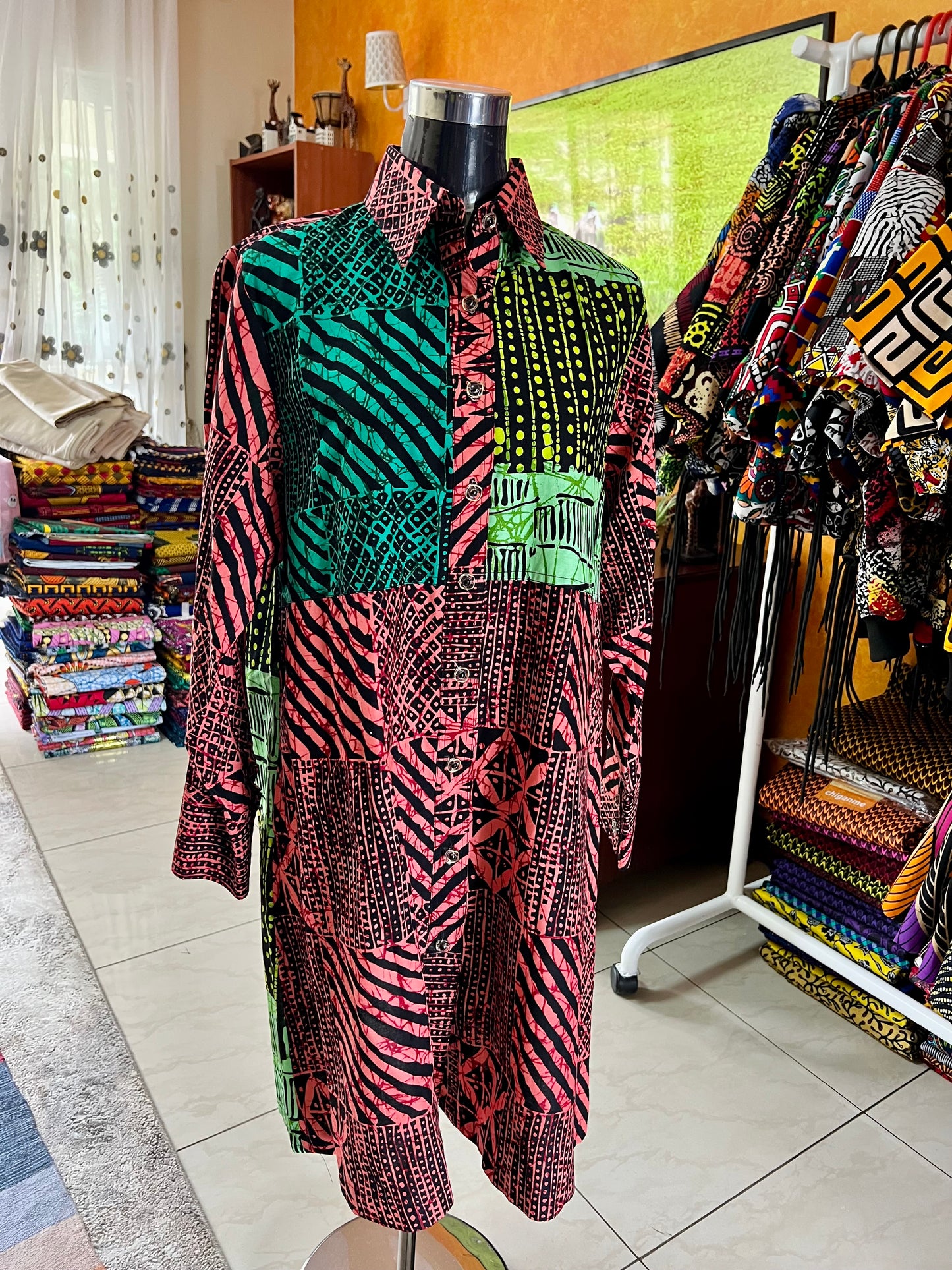 Dire - African print Shirt Dress