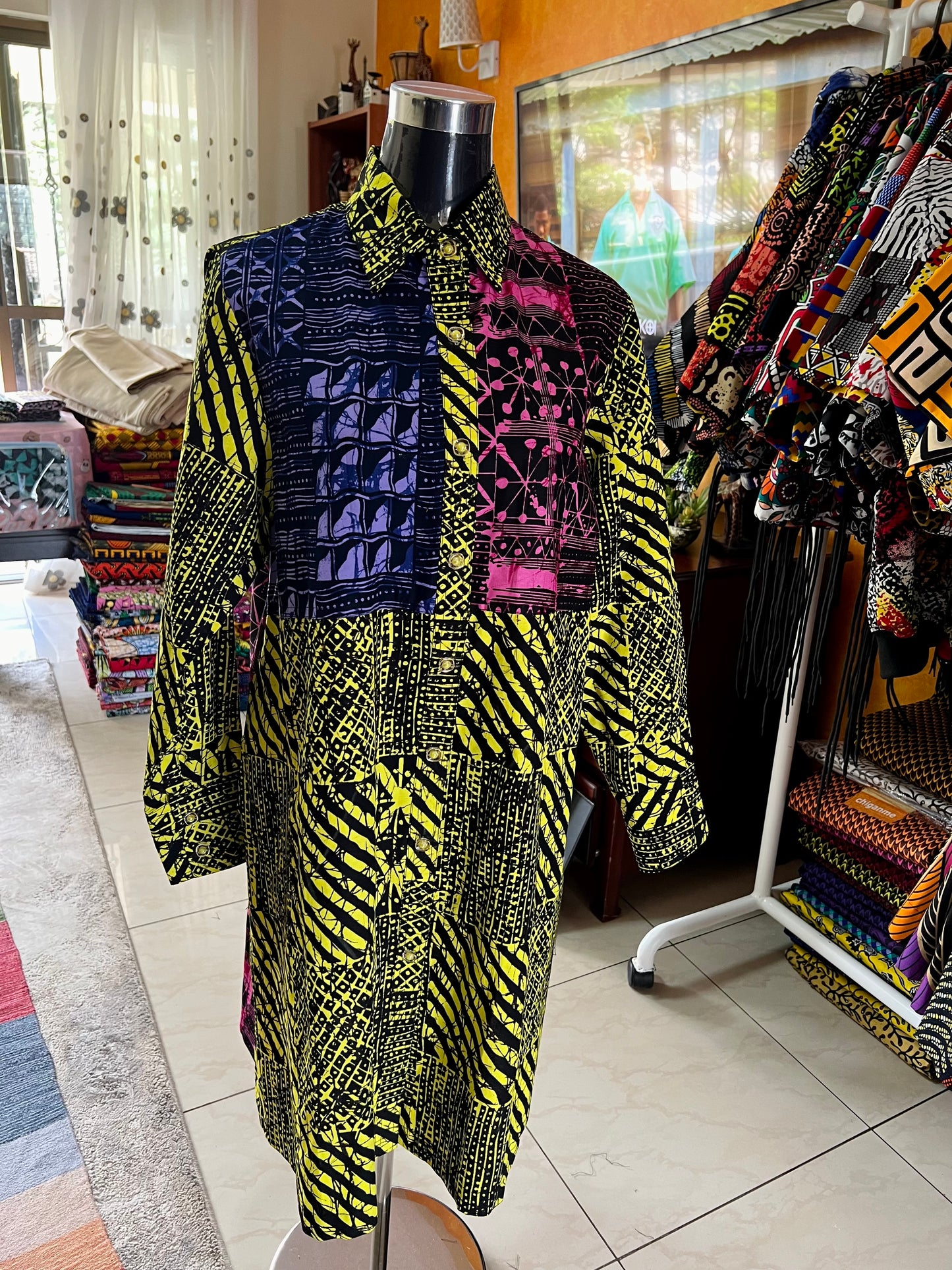 Dire - African print Shirt Dress