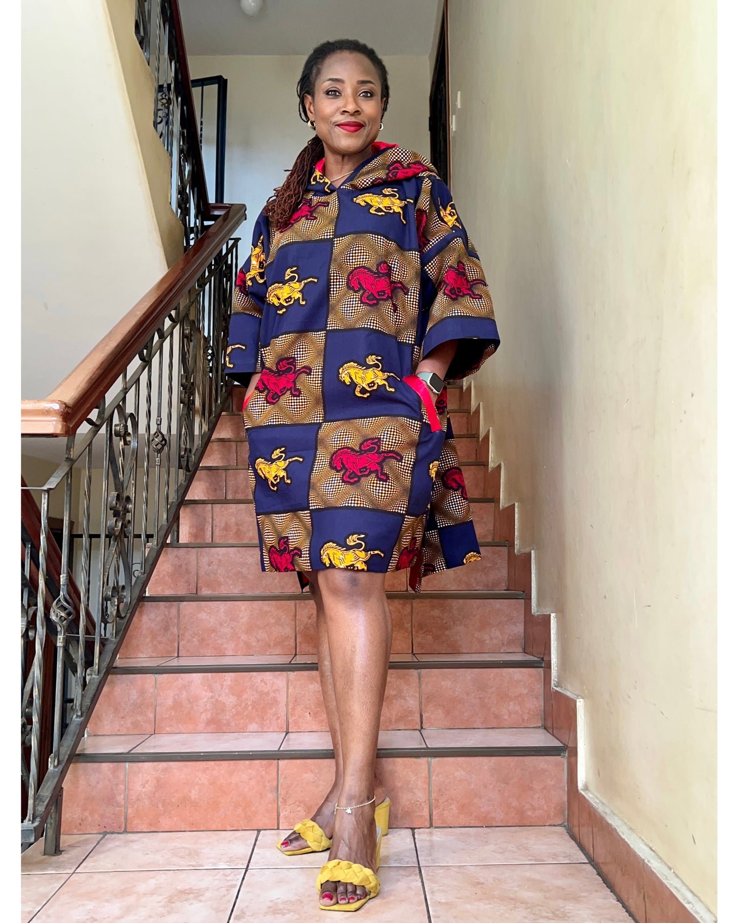 FUSI- African print dress